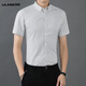 Lilang Summer Men Summer de alta calidad Tendencia de negocios casuales de alta calidad Camisa de manga corta de rayas delgadas sin rugas
