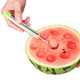 Rice-harvesting fruit fork, stainless steel watermelon fruit cutter, ice cream ball scoop, multi-functional fruit scoop scoop, carved ball scoop - green