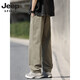 JEEP SPIRIT Jeep Men's Pants Summer New American Trend Straight Pants Military Green Thin Breathable Ice Silk Pants Cool and Quick Dry 6632 Military Green + 6636 Military Green L