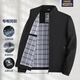 Woodpecker (Tucano) Daddy Autumn Jacket 40 años de 50 años de mediana edad Masino y Autumn Casco Chaqueta de cuello en pie de mediana edad N9528 Azul XL /180 [sugerido 125-140Jin [Jin equivale a 0.5 kg]]