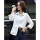 Demana Commuting Comfort Zone Autumn minimalist style lapel shirt design stitching vertical cut flesh-covering shirt women's tops