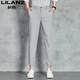 Lilang Men's Ice Silk Casual Starse For Men Summer New New-Point Fashion Универсальный высококачественный бизнес-брюки Thin Khaki YDL9898 28