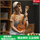 Diduo ukulele weibliche Anfänger Furnier ein Einstieg der Kinder Erwachsene kleine Gitarre 23-Zoll UKLILI Männlicher Schüler 23-Zoll-F2-Modell Holzfarbe + Vollständiges Set an Zubehör + Klavierbag