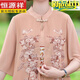 Hengyuanxiang fette Mutter Sommer Cheongsam Kleid Sommer Chiffon Rock Großgröße 2025 Neues Frauenmuttertemperament mittleren Alters 6628 Pink Lotus Powder 7xl Empfohlen 170-180jin [Jin gleich 0,5 kg]
