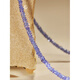 DL 1998 Fat Donglai same style tanzanite necklace jewelry Ziqi Donglai necklace 18K gold faceted clavicle necklace 3-4mm 42cm