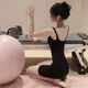 Pilates Training Wear Summer Beautiful Yoga Wear Women's Pilates Training Wear Jumpsuit Slimming Tight Sports Jumpsuit Black M