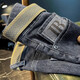 Jeep Spirit Original Jeep High-End-Jeans Männer 2025 Sommer Trendy Marke Loose Feet Hosen gedruckte Freizeithosen Männer 835 Schwarze reguläre Größe 38 Taillenumfang 2 Fuß 9 Geeignet für 182-195jin [Jin gleich 0,5 kg] links links