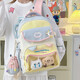 2025 Neue Hochwertigkeitsschule für weibliche Schülerinnen der Junior High School Schüler Großkapazität High School Schüler Grundschüler Rucksack weibliche College-Schmerz Bag Blue Rucksack Einzelbeutel