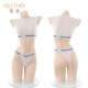 
Feimu's butt-exposed death-soothing schoolgirl sports suit 6218 sexy underwear sexy swimsuit uniform 20 packs Dynamic dead-soothing water [short vest + underwear] + white stockings NY1Z All size