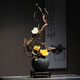 ABDT new Chinese ceramic vase Zen dead wood simulation floral decoration Lavacian style living room tea room entrance wood carving ornaments floral set combination: 9276 (all as shown in the picture)