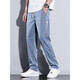 
Benny Road BALENO casual pants men 2025 new fashion brand straight loose men's pants Tennis wide-leg men's long pants men's summer thin style 1048 black + 1048 light blue XL size 31-32