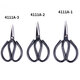 Zhang Xiaoquan industrial scissors, garden scissors, sharp leather cutting, sewing scissors, curtain cloth scissors, cloth scissors, clothing scissors, black medium size 4111A-2, length 18.5cm, single pair