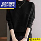 ROMON high-end half-turtle collar fashionable sweater for women autumn and winter 2024 new loose and fashionable inner knitted bottoming shirt camel XL recommended 120-130Jin Jin equals 0.5 kg