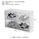 Magnetic hard plastic transparent shoe box side-opening high-top aj shoe cabinet storage box anti-oxidation large-capacity moisture-proof shoe rack side-opening transparent white large thickened 1 piece