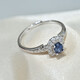 Colorful Jewelry Ambilight Sri Lankan Sapphire Ring 4*3