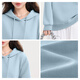 MJ STYLE trendy simple casual hooded long-sleeved sweatshirt for women 2025 autumn new loose, comfortable, slim and versatile sweatshirt