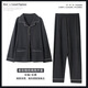 Catman MiiOW Extra Large Size Spring and Autumn Pure Cotton Pajamas Male Fatty Long Sleeve Cardigan Set Extra Large 200-330Jin [Jin equals 0.5 kg] Home Suit HD-9902 3XL [140-180Jin [Jin equals 0.5 kg]]