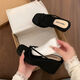 
Ono seven-day black wedge flip flops for women in summer wear 2025 new style with skirt thick-soled sandals black wedge flip flops 36