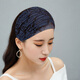 Fat Donglai's same style hair band to cover white hair, thin summer headband to cover gray hair and broken hair, women's lace wide-brimmed headband for going out, coffee