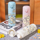 
Shantoulin Village Usaqi thermos cup student compact portable pea cup home office tea separation insulation cooling cherry blossom powder-L 400ml BXAD6263 Usaqi