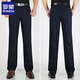 Lomon men's casual pants men's loose straight middle-aged men's pants autumn middle-aged and elderly business dad outfit pants summer thin style anti-wrinkle 1105 navy summer thin style 29 waist circumference 2 feet 2