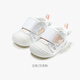 Genopu Soft Sole Baby Shoes 2025 Spring and Autumn Proprietary Shoes Newborn Baby Shoes GBT020 White