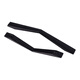 OUOETY cabinet door handle American black cabinet drawer wardrobe door handle modern simple European cabinet single hole small handle 9857-single hole black