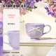 Starbucks Cup Garden Dance Series Ceramic Mug High-Looking Desktop Coffee Cup Gift for Men and Women Bow Tie Mug 296mL