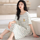 Camislo modal de verano Mujer Summer's 2025 Nuevo seda modal de seda de hielo Modal La sensación fría de manga corta se puede usar fuera de la ropa del hogar Vestido de pijama 13297 m 80-100Jin [Jin equivale a 0.5 kg] entregados antes de las 4 pm en el mismo día