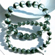 Pulsera de fantasma verde natural de color de ciervo Cornucopia Hombres y mujeres CRISTAL CON BLOJAS SOLITAS 108 Multi-círculo Pulsera de montaña de mil capas 0505 5 mm Green Ghost