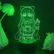 Chiyou anhela convertirse en una bailarina de figura mágica, Duna, Lis, Tenkawa Kaori, animación de luz nocturna circundante, grietas sobre fondo blanco, toque de 7 colores, USB+compartimento de batería 4877 Tenkawa Kaori
