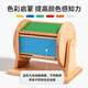 
Flagmu Montessori textile drum baby early education can bite music drum touch toys infant and children Montessori teaching aids beech rainbow textile drum [full beech wood version]