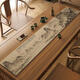 Drei-April Tiger Thousand Meilen River Mountain Bildtisch Flagge Tee Tisch Chinesischer Tee Tisch Teer Zimmer Saugende Tee Tisch Tisch kann Jingxin-ng-12048 30*200 cm feuchtigkeitsdicht und schimmelbestimmt werden