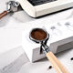 Yum Picture 58 mm à trois bas sans fond / 3899 BAICUI 3833 Machine de café Marseille / Lehehe avec poignée inférieure en bois massif 58 mm Image de miam / xiaofang pro blanc 0,3