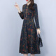 LISM [same style in the mall] high-end dress 2025 new improved cheongsam skirt for women, fashionable, middle-aged and old autumn, color, pocket M (95-104Jin [Jin equals 0.5 kg])