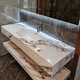 
Rock slab seamless wash basin integrated double bathroom wash basin hotel toilet wash basin [Stylish and simple] Fish belly white seamless basin [Smart [SQWY Classic] 60*50 5689 pieces sold