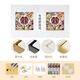 MPPMCK wedding words digital oil painting DIY hand-colored acrylic oil painting send friends wedding gift wedding decoration painting nx13576 20*20cm tight inner frame