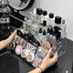 KAMAN cosmetics storage box transparent acrylic storage rack dressing table ladder skin care products eye shadow palette perfume display rack seven layers transparent/storage rack 1