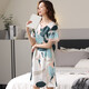 Abrazo Miss Modal Night Dress Women Manga corta Summer 2025 Nuevo vestido de pijamas Summer Mamá largo HQ3527 M