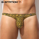 G-STATION Japanese small style sexy men's thong tight ultra-low waist printed underwear small size Chidori XL