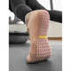 Laura Star 1023 women's five-finger shoes indoor fitness yoga Pilates soft sole slippery dance training pink natural foot feel丨anti-slip texture丨open 36