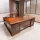 Hanjitangyu high-end solid wood boss desk office desk new Chinese style president desk office light luxury executive desk chairman workbench 2.0 meters boss desk