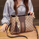 Montana West Luxury Brand haut de gamme 2025 Nouveau sac à bandoulière de mode polyvalent rétro Sac à bandoulière atmosphérique pour femmes sac à main pour femmes Khaki