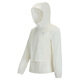 Macondo new sports jacket three-in-one set water-resistant breathable running jacket women's training suit milky white L