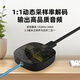 简族olio airplay2无线wifi蓝牙音频接收器适配器连接老式功放胆机播放器有源音箱音响发烧级HIFI音质 黑色