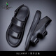 Salavvi Herren Sommer Neue modische und vielseitige weiche alleinige Strandschuhe für Männer tragen wasserdichte und geruchsichere Flip Flops Golfschuhe Schwarz 6189 43