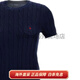 保罗拉夫劳伦（Polo Ralph Lauren）纯色圆领徽章短袖毛衣 女款 深蓝色 深蓝色 S