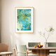 Long time no see Lin Yun Cream style living room decoration painting green plants abstract sofa background wall artistic restaurant hanging painting