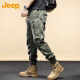 Jeep (Jeep) Pantalones casuales de hombres auténticos americanos 2025 Summer NUEVO FUNCIONES DE APLICACIÓN PIES PIES NEGROS 679 NEGRO [Jeep Oficial] 28