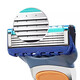 
Geely's same manual five-layer razor razor blade universal Gillette hidden knife holder razor [metal knife holder] 3 pieces without knife head